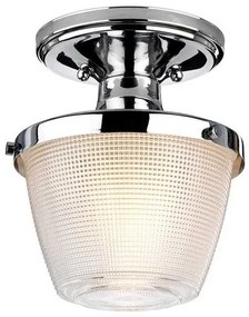 Πλαφονιέρα Φωτιστικό Μπάνιου 1xE27 IP44 Dublin Elstead Lighting-QZ-DUBLIN-SF-PC-Χρώμιο QZ-DUBLIN-SF-PC