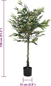 vidaXL Δέντρο Μπαμπού Τεχνητό 480 Κλαδιά Πράσινο 130 εκ.