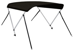 vidaXL Τέντα Σκάφους με 2 Αψίδες Μαύρη 180x150x110 εκ.