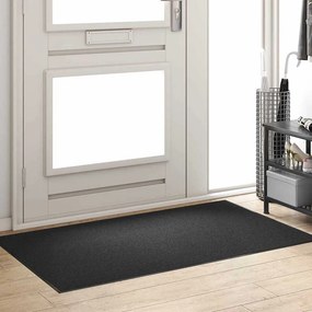 vidaXL Χαλάκι Εξώπορτας Μαύρο 90 x 150 cm 100% Πολυαμίδιο