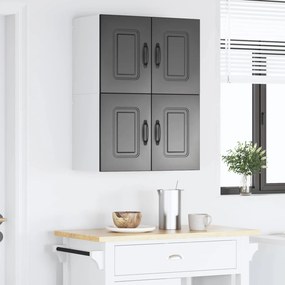 vidaXL Πάνελ πλυντηρίου πιάτων Kalmar 2 pcs Μαύρο Επεξεργασμένο Ξύλο
