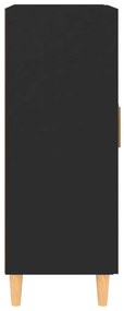 Ντουλάπι Μαύρο 69,5 x 34 x 90 εκ. από Επεξεργασμένο Ξύλο - Μαύρο
