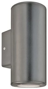 Σποτ Απλίκα Φωτιστικό Τοίχου UP-DOWN IP65 ABS GU10 Eurolamp-145-82016-Γκρι 145-82016