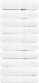 vidaXL Χειροπετσέτες Premium SOLUND 10 τεμ. Λευκό 50x100 εκ. 600 γρ./μ²