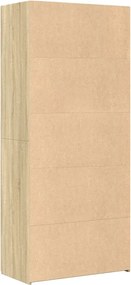 vidaXL Ντουλάπι Sonoma Δρυς 80x42,5x185 εκ. από Επεξεργασμένο Ξύλο