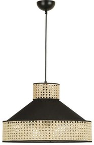 Φωτιστικό Οροφής Kevin 941RTN1102 Φ40x70cm 1xE27 40W Beige-Black Opviq