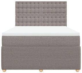 ΚΡΕΒΑΤΙ BOXSPRING ΜΕ ΣΤΡΩΜΑ TAUPE 140X190 ΕΚ. ΥΦΑΣΜΑΤΙΝΟ 3294369