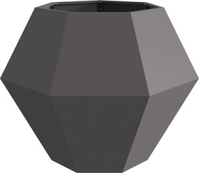 vidaXL Γλάστρα Μαύρο 100 x 100 x 80 εκ Ατσάλι