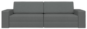 vidaXL Καναπές-Κρεβάτι 2 σε 1 Σκούρος Γκρι 245x150x60.5 cm Υφάσματα