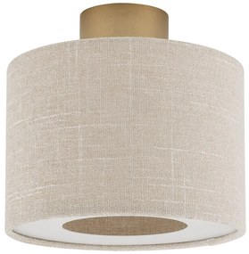 Φωτιστικό Οροφής - Πλαφονιέρα Santana S 11650 23x22.1cm 15W 1xE27 Cream-Gold Nowodvorski