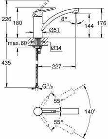 Μονή λαβή βρύση Grohe 30358000