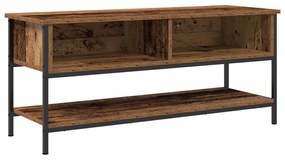 vidaXL Ντουλάπι τηλεόρασης παλιού ξύλου 100x35x45 εκ. Κατασκευασμένο από ξύλο και χάλυβα