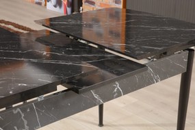 Extendable Dining Table Trend Bendır - Black, White Black
White