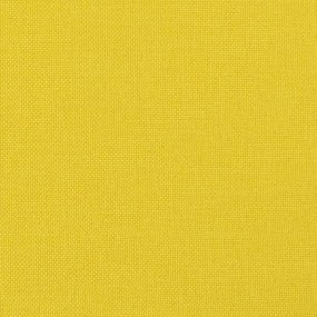 vidaXL Υποπόδιο Ανοιχτό Κίτρινο 70 x 55 x 41 εκ. Υφασμάτινο