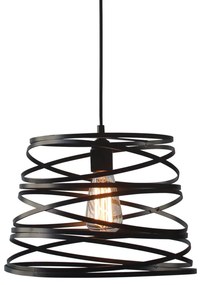 Φωτιστικό Κρεμαστο Aca KS153825PB JAZZ Μαύρο Ματ (Black Mat)