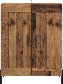 vidaXL Πλαϊνό γραφείο Παλιό Ξύλο 69,5 x 34 x 90 εκ.