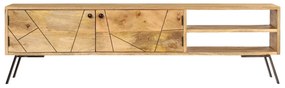 vidaXL Έπιπλο Τηλεόρασης 140 x 30 x 40 εκ. από Μασίφ Ξύλο Μάνγκο