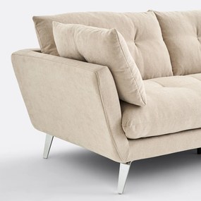 Καναπές 3, 4 ή 5 θέσεων, από μελανζέ πολυεστέρα, TOMI