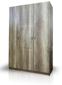 ΧΕΡΙ ΞΥΛΟ Ντουλάπα 3φυλλη Status 150cm Μ. x 60cm x 240cm Υ.----ΚΩΔ.:10-05-3f