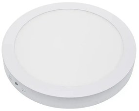 Panel Led Mini Επιφανειακό MTN-24121 24W 2800K 1920lm 30x3,9cm White Metanor Στρόγγυλο