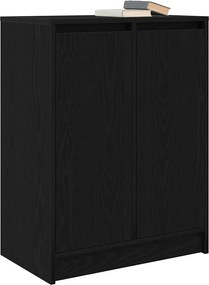 vidaXL Sideboard Μαύρη βελανιδιά 57x34x76 cm Κατασκευασμένο ξύλο