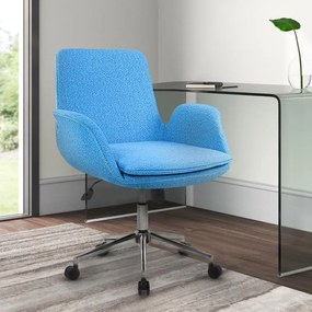 Καρέκλα εργασίας Maxim Up Megapap υφασμάτινη σε γαλάζιο 65x60x90εκ. - Ύφασμα - GP018-0008,3
