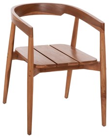 DINING ARMCHAIR ADONIS  TEAK WOOD IN NATURAL COLOR 53x54x73Hcm.