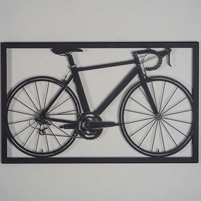 Διακοσμητικό Τοίχου Bicycle 507ATP1112 41x70cm Black Wallity Ατσάλι
