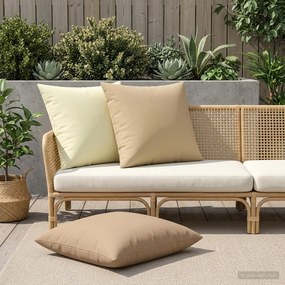 vidaXL Κάλυμμα Μαξιλαριού 6 pcs HEERLEN Κρεμ 80 x 80 cm Πολυεστέρας