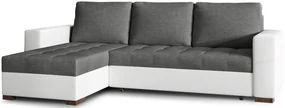 Γωνιακός καναπές Julie-Λευκό - γκρι - 237.00Χ150.00Χ90.00cm