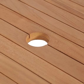 vidaXL Έπιπλο Μπάνιου από Μασίφ Ξύλο Teak με Νιπτήρα Μαύρο Μάρμαρο