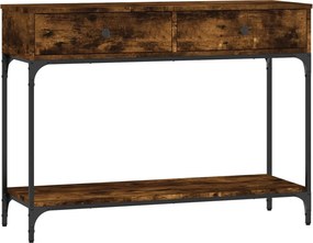 vidaXL Τραπέζι Κονσόλα Καπνιστή Δρυς 100x34,5x75 εκ. Επεξεργ. Ξύλο