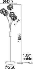 Φωτιστικό Δαπέδου Aca Skylar AD0086B5F White