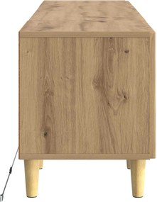 vidaXL Ντουλάπα LED Τηλεόρασης Artisan Δρυς Επεξεργασμένο Ξύλο