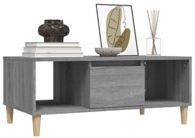vidaXL Τραπεζάκι Σαλονιού Γκρι Sonoma 90x50x36,5εκ. Επεξεργασμένο Ξύλο