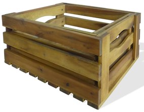 vidaXL Καφάσια Μήλων Σετ 2 τεμ. από Μασίφ Ξύλο Ακακίας