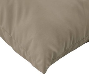 vidaXL Μαξιλάρια Παλέτας 2 τεμ. Taupe Ύφασμα Oxford