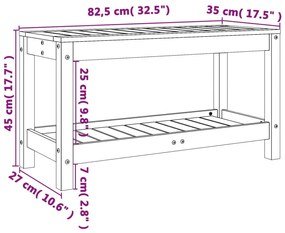 ΠΑΓΚΑΚΙ ΚΗΠΟΥ ΜΑΥΡΟ 82,5 X 35 X 45 ΕΚ. ΑΠΟ ΜΑΣΙΦ ΞΥΛΟ ΠΕΥΚΟΥ 832379