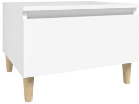 vidaXL Βοηθητικά Τραπέζια 2 τεμ. Λευκά 50x46x35 εκ. Επεξεργασμένο Ξύλο