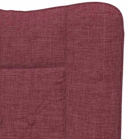 vidaXL Πολυθρόνα Κόκκινο 63 x 67 x 94 εκ. Ύφασμα και κόντρα πλακέ