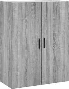 vidaXL Ντουλάπι Γκρι Sonoma 69,5 x 34 x 180 εκ. Επεξεργασμένο Ξύλο