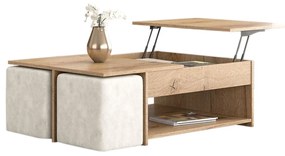 Coffee table MORITZ Σκούρο Δρύς