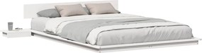 vidaXL Σκελετός Κρεβατιού Λευκό 140 x 200 cm ξύλο