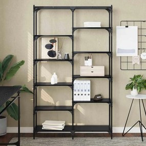 vidaXL Ράφι Βιβλίων Μαύρη δρυς 100 x 32 x 170 εκ Επεξεργασμένο ξύλο