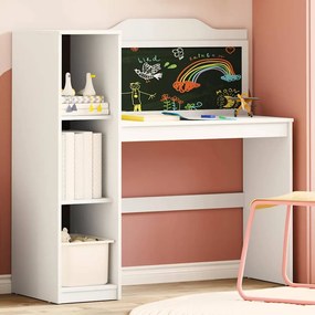 vidaXL Γραφείο Κιμωλίας Λευκό 120 x 45 x 118.5 εκ. Επεξεργασμένο ξύλο