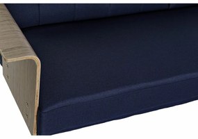 Καναπές-Κρεβάτι DKD Home Decor Μπλε Καφέ Μαύρο Μέταλλο Σύγχρονη Urban 203 x 87 x 81 cm