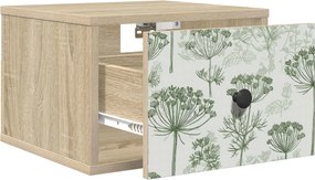 vidaXL Τοίχου κομοδίνο GOTHA Sonoma Δρυς 36 x 33 x 25 εκ.