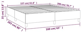 ΠΛΑΙΣΙΟ ΚΡΕΒΑΤΙΟΥ BOXSPRING ΣΚΟΥΡΟ ΜΠΛΕ 160X200 ΕΚ. ΒΕΛΟΥΔΙΝΟ 3121130