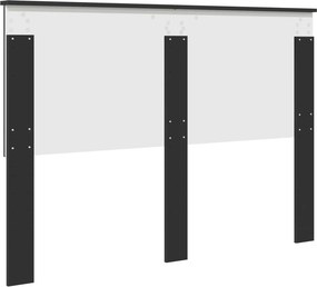 vidaXL Κεφαλάρι Μαύρη Δρυς 100 cm Μηχανικά επεξεργασμένο ξύλο