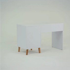 Γραφείο Timmy Λευκό-Γραφίτη-Γκρι 120x53.7x77cm